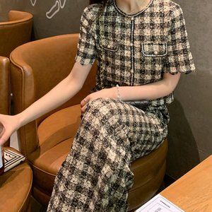 [Original] Wide-leg Pantsuit Women Summer 2021 new